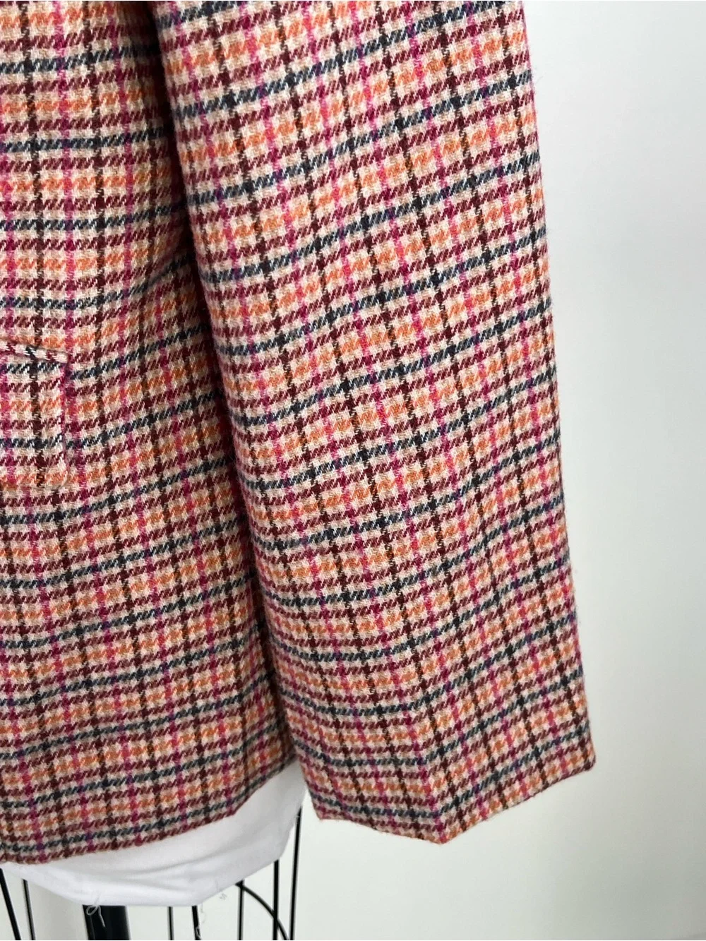 EUC! Talbots Classic Shetland Blazer - Apple Plaid Size 16W